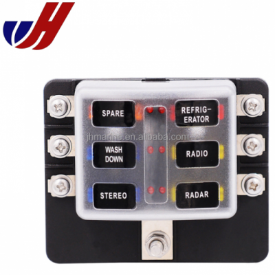 Professional 32v Car 6-way Atc/ato Blade Fuse Block Fuse Box