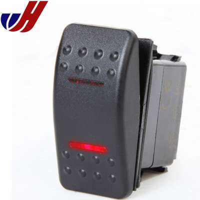 Marine Grade 12 Volt 20A Illuminated Boat Rocker Switch Waterproof With Red Lights